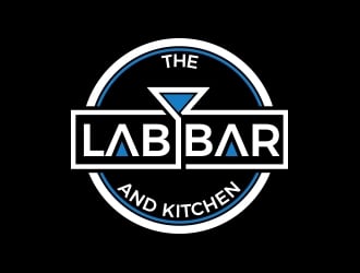 The Lab Bar and Kitchen logo design by MarkindDesign