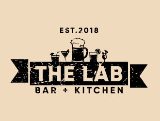 The Lab Bar and Kitchen logo design by Erasedink