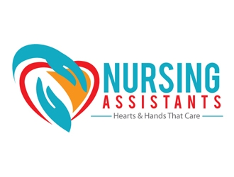 Nursing Assistants: Hearts & Hands That Care logo design by logoguy