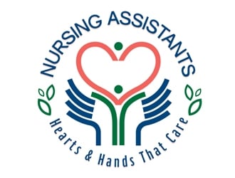 Nursing Assistants: Hearts & Hands That Care logo design by logoguy