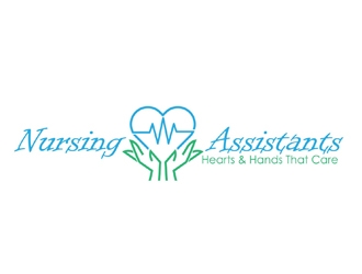 Nursing Assistants: Hearts & Hands That Care logo design by logoguy