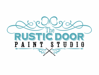 The Rustic Door Paint Studio logo design by bosbejo