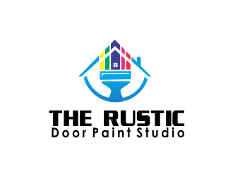 The Rustic Door Paint Studio logo design by giphone