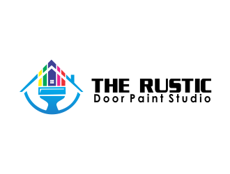 The Rustic Door Paint Studio logo design by giphone