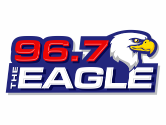 96.7 The Eagle logo design by jm77788