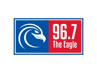 96.7 The Eagle logo design by excelentlogo
