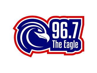 96.7 The Eagle logo design by excelentlogo