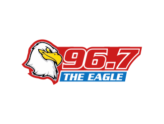 96.7 The Eagle logo design by Girly