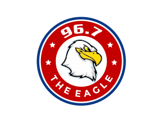 96.7 The Eagle logo design by Girly