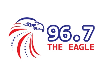 96.7 The Eagle logo design by Maddywk