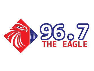 96.7 The Eagle logo design by Maddywk