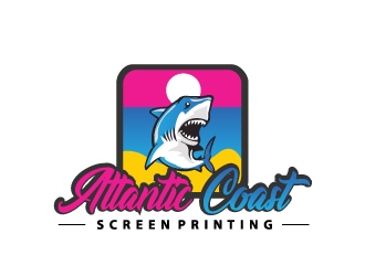 Atlantic Coast Screen Printing logo design by samuraiXcreations