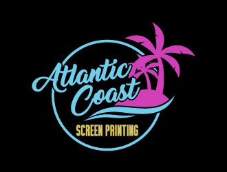 Atlantic Coast Screen Printing logo design by daywalker
