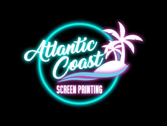 Atlantic Coast Screen Printing logo design by daywalker