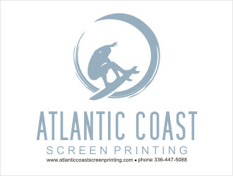 Atlantic Coast Screen Printing logo design by bunda_shaquilla
