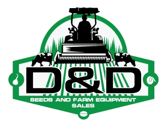 D&D Seeds and Farm Equipment Sales logo design by Suvendu