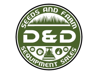 D&D Seeds and Farm Equipment Sales logo design by Suvendu