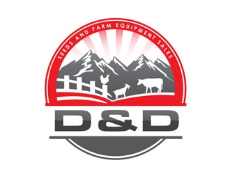 D&D Seeds and Farm Equipment Sales logo design by LogoInvent