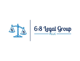 6:8 Legal Group, PLLC logo design by BaneVujkov