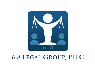 6:8 Legal Group, PLLC logo design by SOLARFLARE