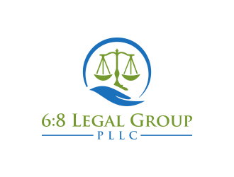 6:8 Legal Group, PLLC logo design by RIANW