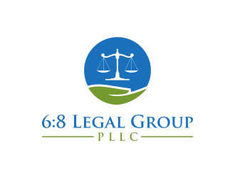 6:8 Legal Group, PLLC logo design by RIANW