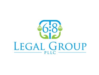 6:8 Legal Group, PLLC logo design by bezalel