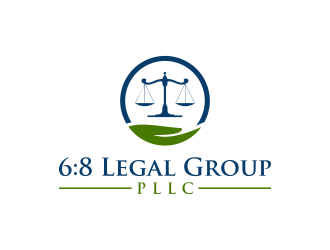 6:8 Legal Group, PLLC logo design by RIANW