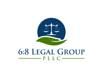 6:8 Legal Group, PLLC logo design by RIANW