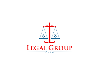 6:8 Legal Group, PLLC logo design by Shina