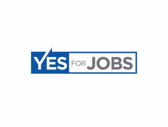 YES FOR JOBS logo design by agus