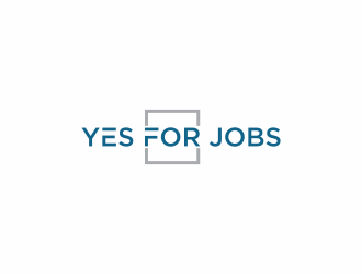 YES FOR JOBS logo design by eagerly