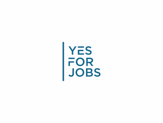 YES FOR JOBS logo design by eagerly