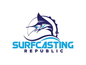 Surfcasting Republic logo design by Erasedink