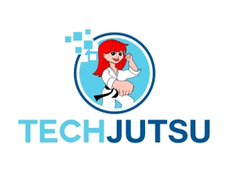 Techjutsu logo design by aladi