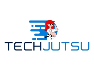 Techjutsu logo design by aladi