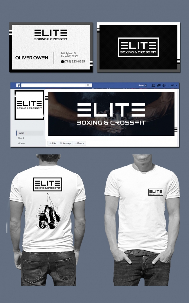 Elite Boxing & Crossfit logo design by DreamLogoDesign