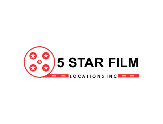 5 Star Film Locations Inc logo design by giphone