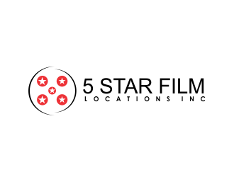 5 Star Film Locations Inc logo design by giphone