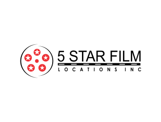 5 Star Film Locations Inc logo design by giphone