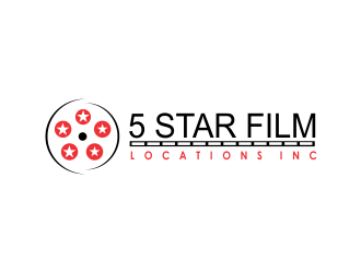 5 Star Film Locations Inc logo design by giphone