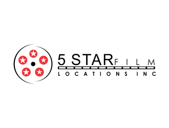 5 Star Film Locations Inc logo design by giphone