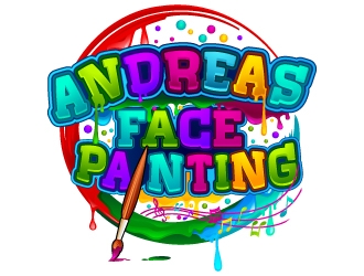Andreas Face Painting  logo design by Aelius