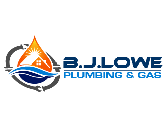 B. J. Lowe Plumbing & Gas logo design by THOR_