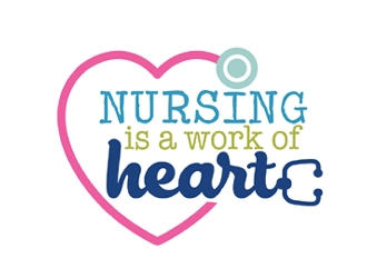 Nursing Is A Work Of Heart logo design by ingepro