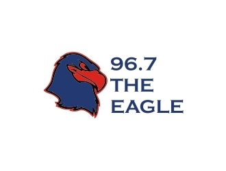 96.7 The Eagle logo design by EkoBooM