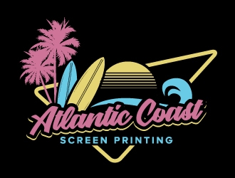 Atlantic Coast Screen Printing logo design by jaize