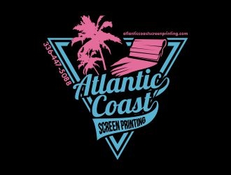 Atlantic Coast Screen Printing logo design by ChilmiFahruzi