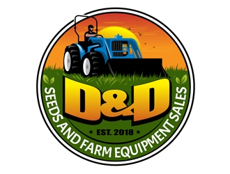D&D Seeds and Farm Equipment Sales logo design by DreamLogoDesign