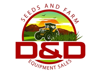 D&D Seeds and Farm Equipment Sales logo design by DreamLogoDesign